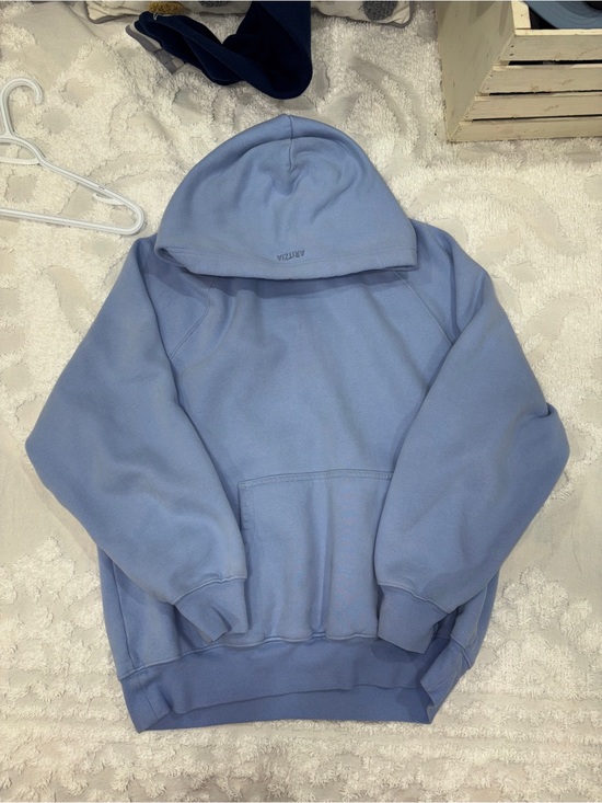 Aritzia Sweaters - Aritzia Sweatfleece Mega Fit Hoodie Light Blue Oversized Size S